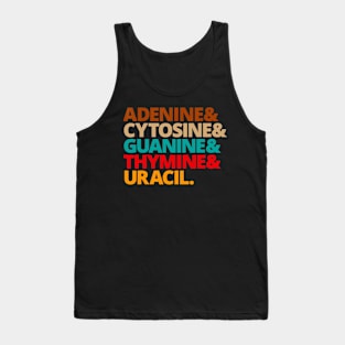 Nucleobases Biology Teacher DNA T-Shirt Gift for Biologists Tank Top